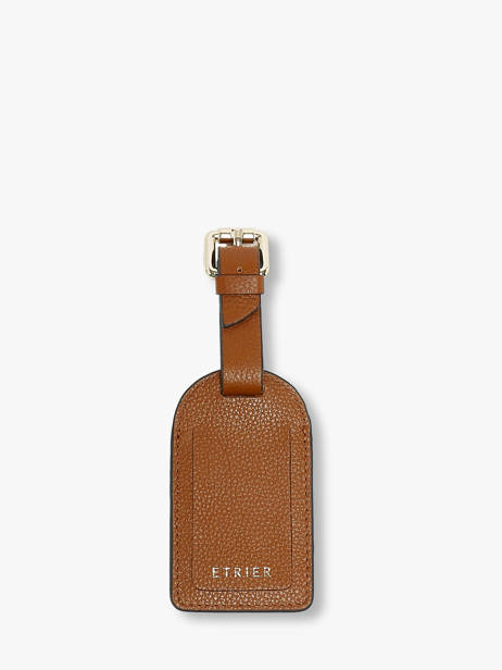 Luggage Tag Etrier Brown tradition ETRA901M