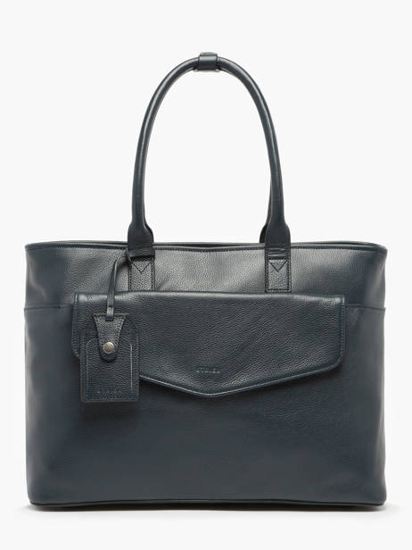 Leather Foulonné Business Bag With 15