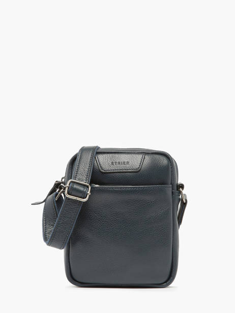 Cross Body Tas Flandres Leder Etrier Blauw flandres OTORI