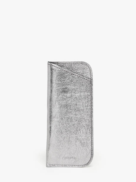 Sunglass Case Etincelle IrisÃ©e Leather Etrier Silver etincelle irisee EETI5001