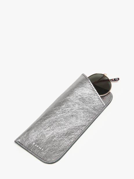 Sunglass Case Etincelle IrisÃ©e Leather Etrier Silver etincelle irisee EETI5001 other view 1