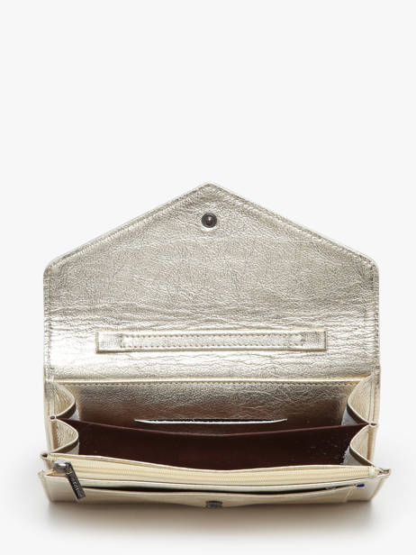 Wallet Etincelle IrisÃ©e Leather Etrier Gold etincelle irisee EETI5008 other view 2