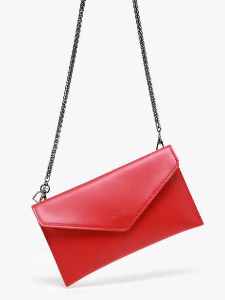 Medium Leather Paddock Clutch Bag Etrier Red paddock TLOS1670 other view 2