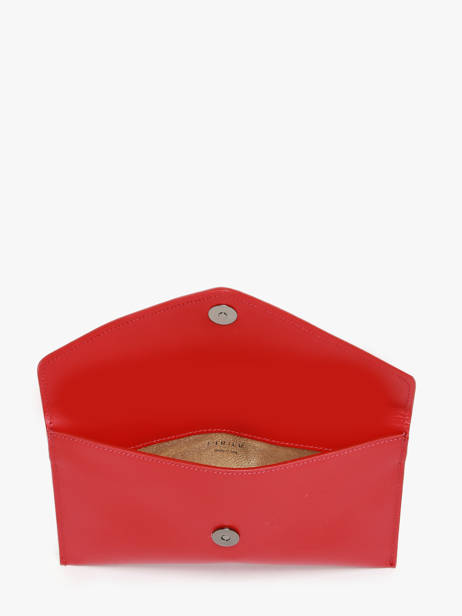 Medium Leather Paddock Clutch Bag Etrier Red paddock TLOS1670 other view 3