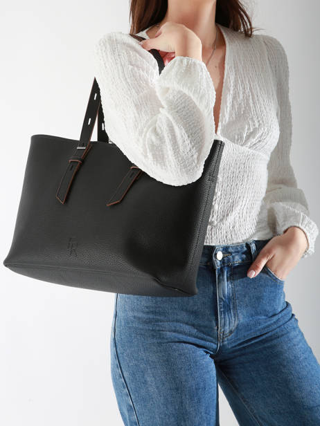 Schoudertas Cavalier Leder Etrier Zwart cavalier ECLR127M ander zicht 1