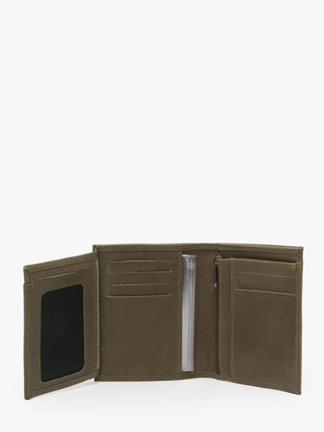 Portefeuille Met Portemonnee Oil Leder Etrier Groen oil EOIL142 ander zicht 2