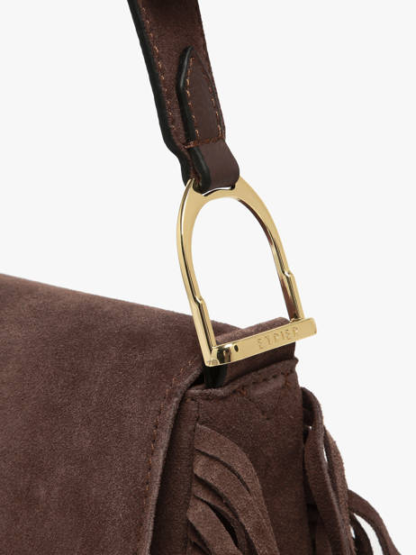 Shoulder Bag Country Leather Etrier Brown country ECOU145M other view 4