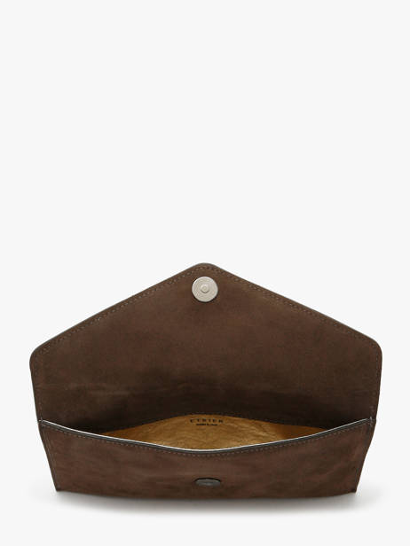 Medium Leather Paddock Clutch Bag Etrier Brown paddock TLOS1670 other view 3