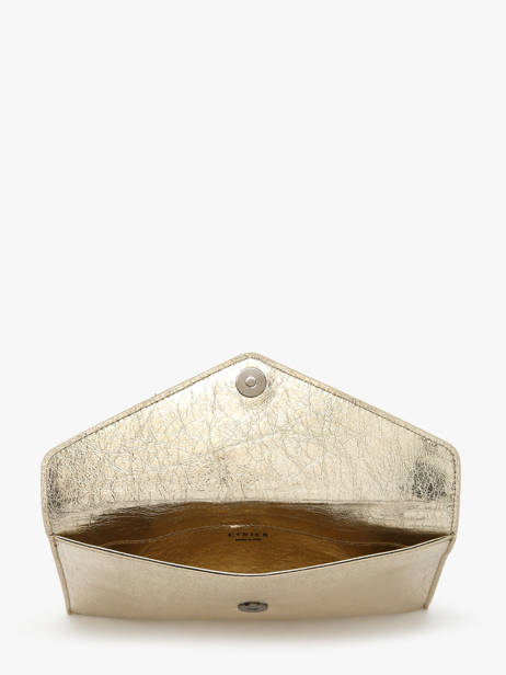 Medium Leather Paddock Clutch Bag Etrier Gold paddock TLOS1670 other view 3