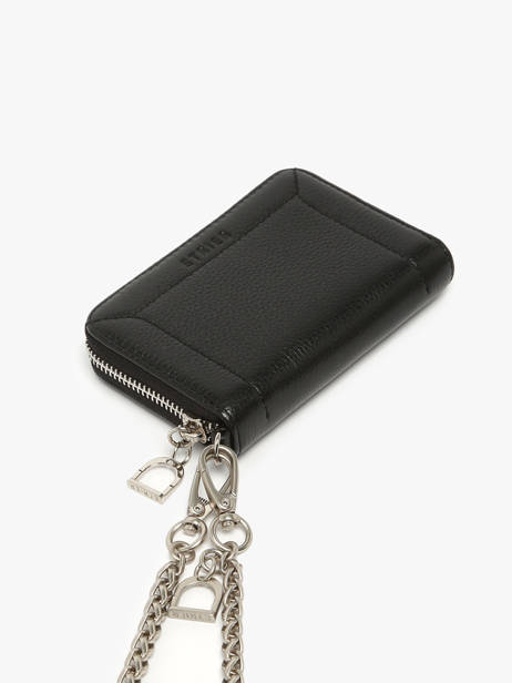 Portemonnee Altesse Leder Etrier Zwart altesse EALT096M ander zicht 2