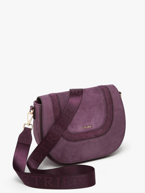 Sac Bandoulière M Lasso Cuir Etrier Violet lasso ELAS152M vue secondaire 2