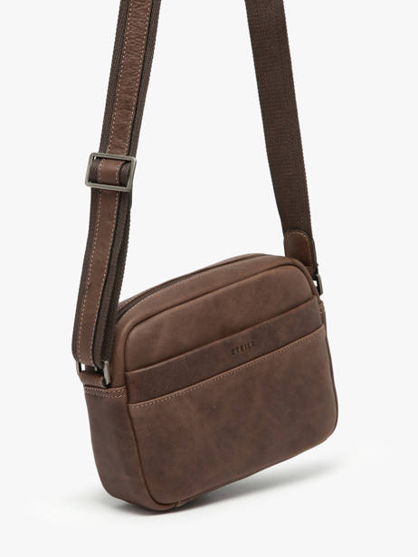 Cross Body Tas Spider Etrier Bruin spider ESPI710M ander zicht 2