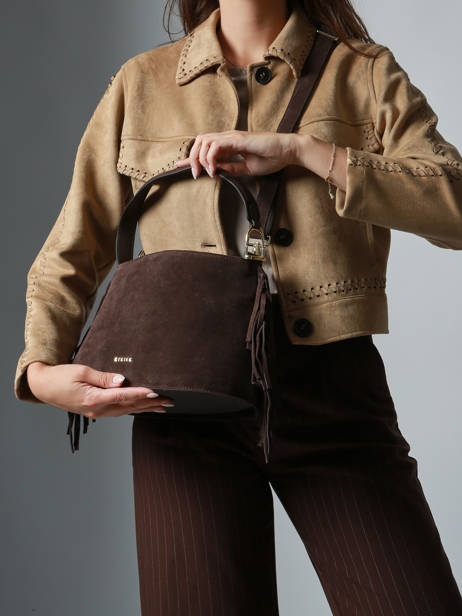 Cross Body Tas Country Leder Etrier Bruin country ECOU161M ander zicht 2