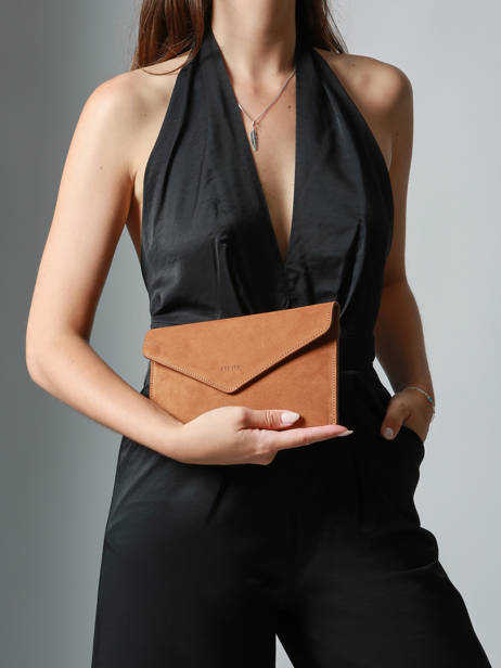 Medium Leather Paddock Clutch Bag Etrier Brown paddock TLOS1670 other view 2