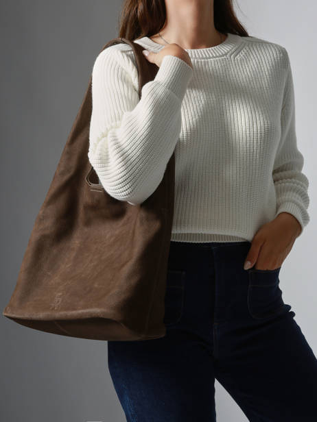 Hobo L Cavalier Nubuck Leder Etrier Bruin cavalier nubuck ECAN154L ander zicht 1