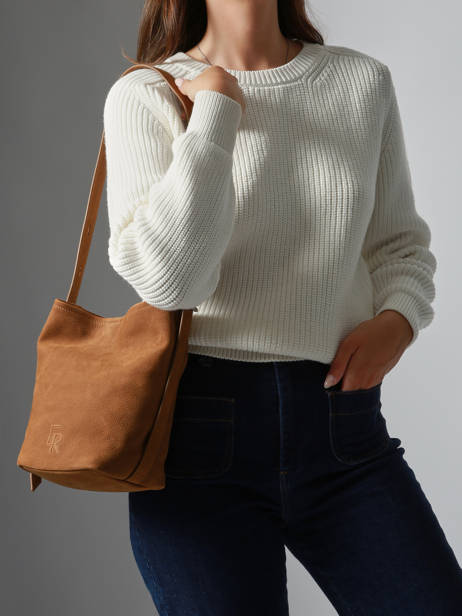 Schouder Tas Rugzak S Cavalier Nubuck Leder Etrier Bruin cavalier nubuck ECAN126S ander zicht 1