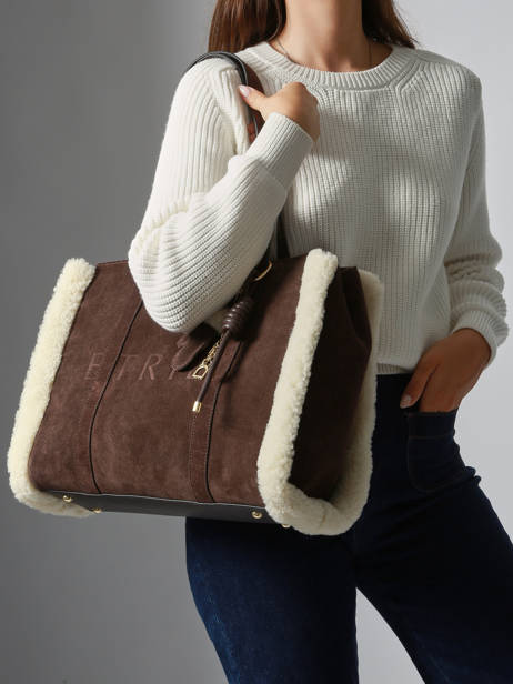 Shoppingtas M Alpin Leder Etrier Bruin alpin EALP140M ander zicht 1