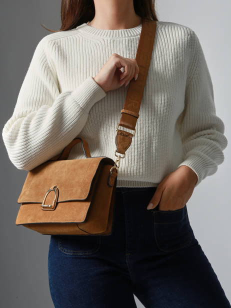 Crossbody Bag M Altesse Suede Etrier Brown altesse suede EASU048M other view 1