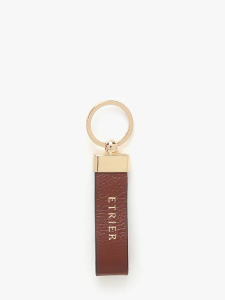 Keychain Tradition Leather Etrier Brown tradition ETRA403M