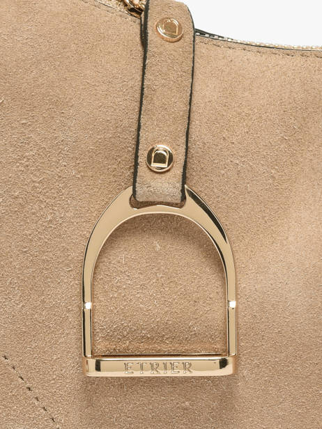 Sac Porté épaule Altesse Suede Cuir Etrier Beige altesse suede EASU017M vue secondaire 5