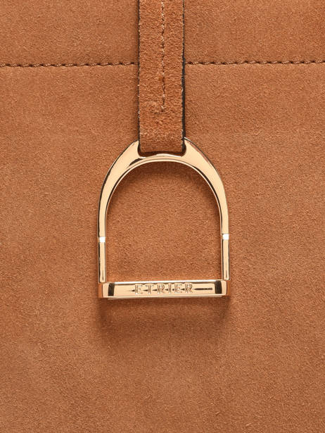 Sac Porté épaule Altesse Suede Cuir Etrier Marron altesse suede EASU088S vue secondaire 5
