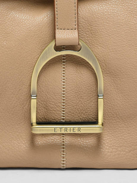 Sac Porté épaule Etalon Cuir Etrier Beige etalon EETA197M vue secondaire 5