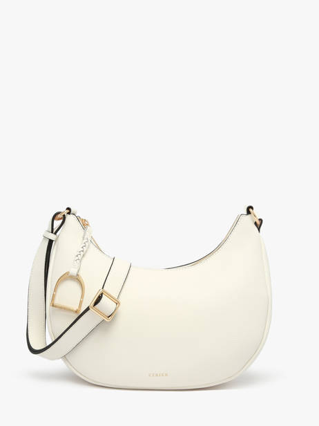 Sac Bandoulière Torsade Cuir Etrier Blanc torsade ETOS167M