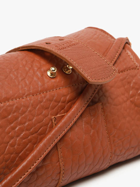Sac Bandoulière M Agnes Cuir Etrier Marron agnes EAGC205M vue secondaire 7