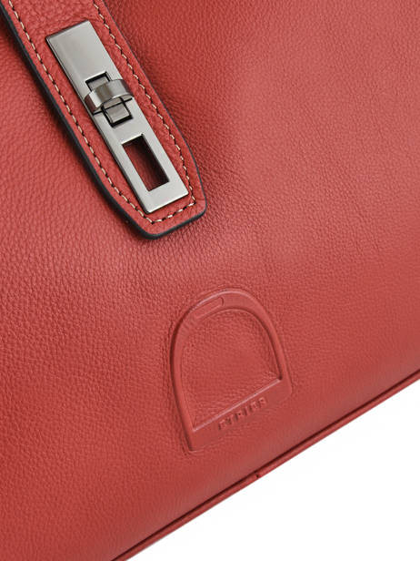 Medium Top Handle Balade Leather Etrier Red balade EBAL09 other view 3