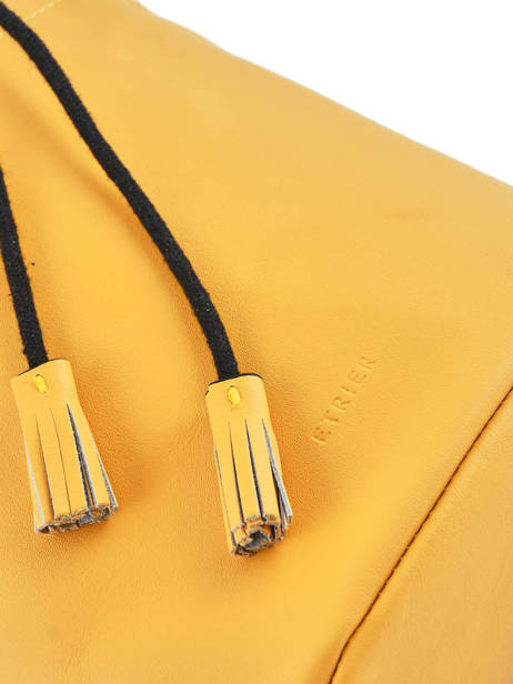 Bucket Bag Cabriole Leather Etrier Yellow cabriole ECABR04 other view 1