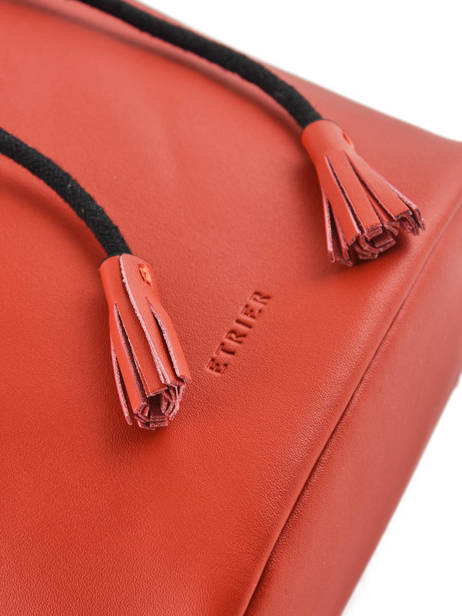 Bucket Bag Cabriole Leather Etrier Red cabriole ECABR04 other view 1