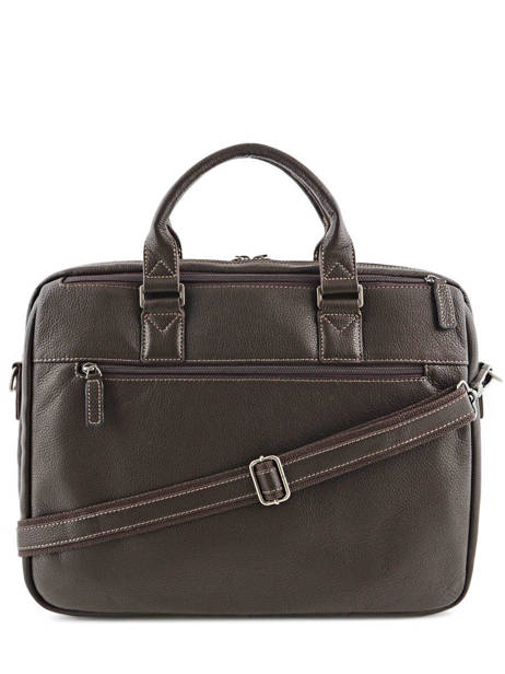 Briefcase 3 Compartments + 15'' Pc Etrier Brown flandres EFLA05 other view 5