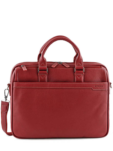 Briefcase 3 Compartments + 15'' Pc Etrier Red flandres EFLA05
