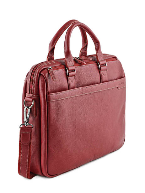 Briefcase 3 Compartments + 15'' Pc Etrier Red flandres EFLA05 other view 4
