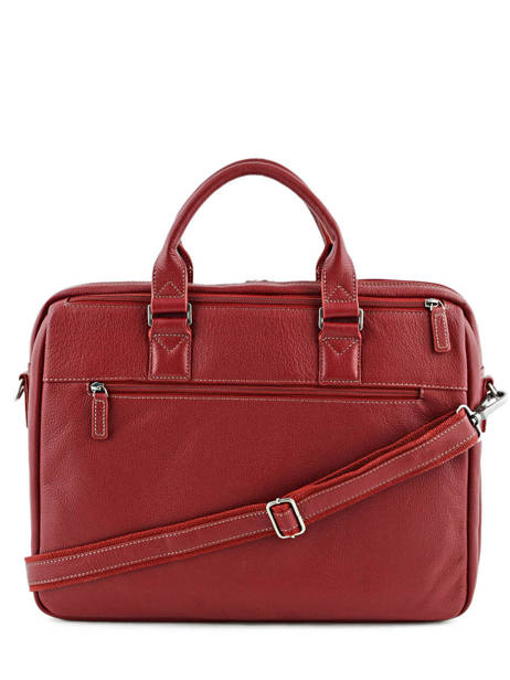 Briefcase 3 Compartments + 15'' Pc Etrier Red flandres EFLA05 other view 5