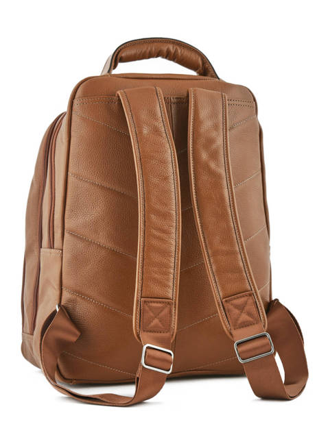 Backpack 2 Compartments + 15'' Pc Etrier Brown flandres EFLA07 other view 4