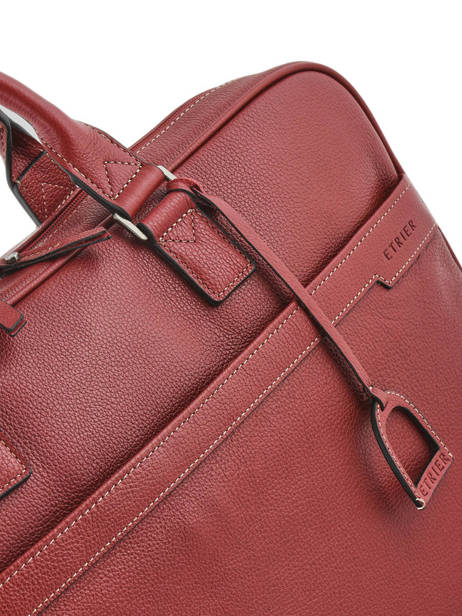 Briefcase 1 Compartment + 17'' Pc Etrier Red flandres EFLA06 other view 2