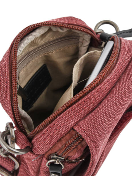 Crossbody Bag Etrier Red canvas ECAN04 other view 4