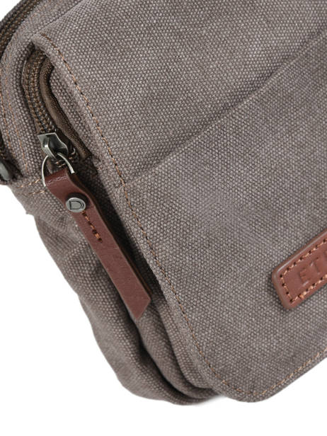 Crossbody Bag Etrier Brown canvas ECAN04 other view 1