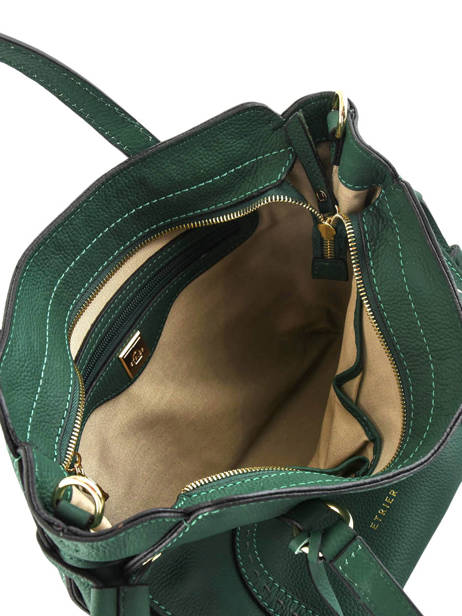Leather Tradition Satchel Etrier Green tradition EHER24 other view 4