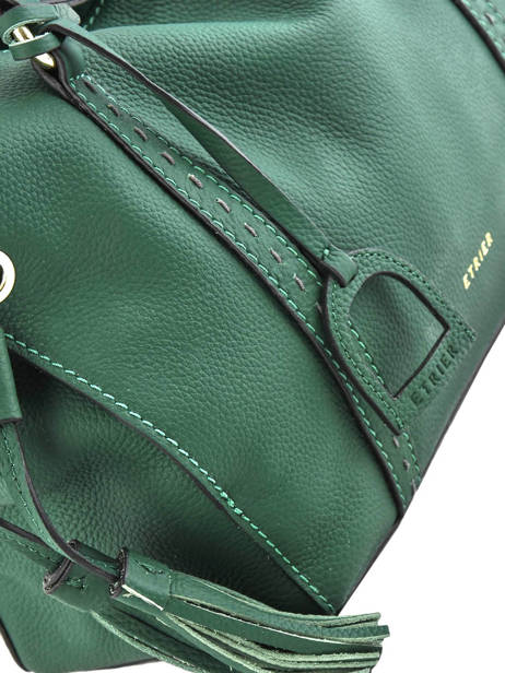 Leather Tradition Satchel Etrier Green tradition EHER24 other view 2