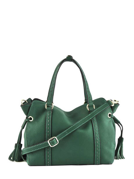 Leather Tradition Satchel Etrier Green tradition EHER24 other view 3