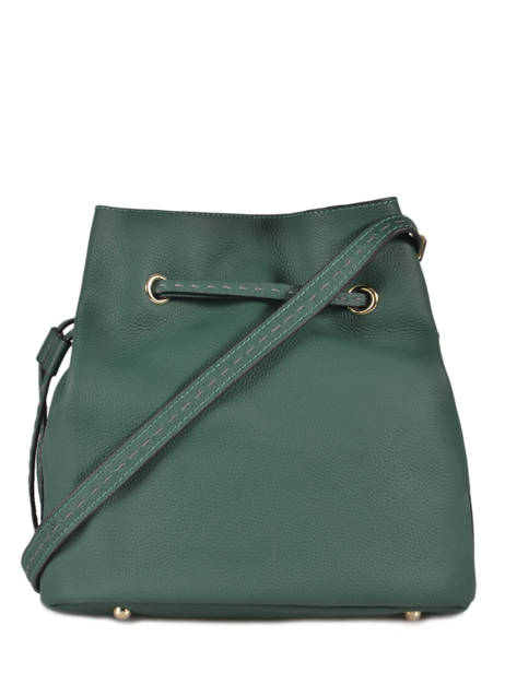 Leather Bucket Bag Tradition Etrier Green tradition EHER29 other view 3