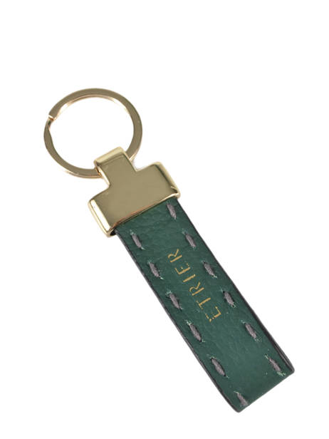 Leather Tradition Key Chain Etrier Green tradition EHER94