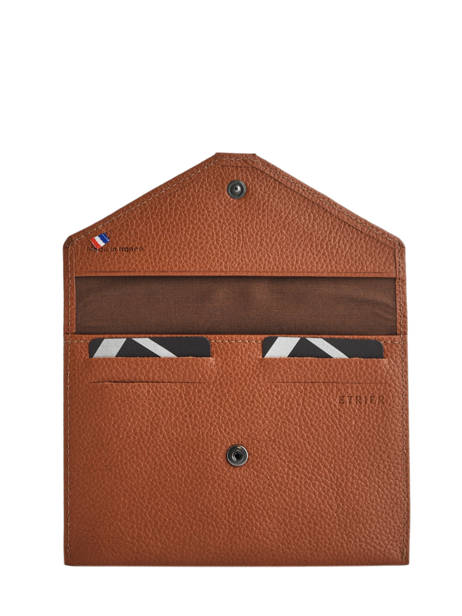 Leather Document Holder Madras Etrier Brown madras EMAD054 other view 1