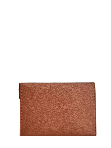 Leather Document Holder Madras Etrier Brown madras EMAD054 other view 2