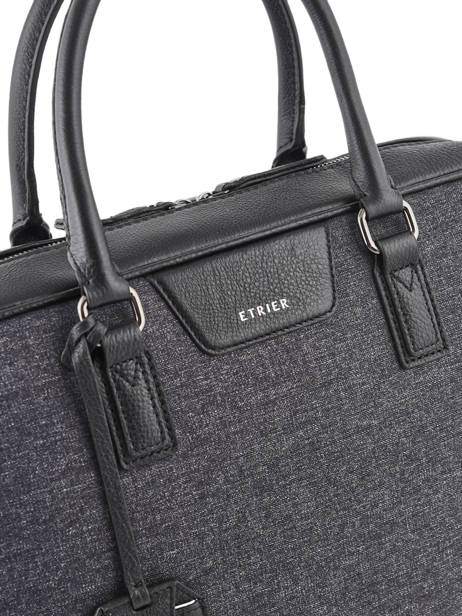 Briefcase 1 Compartment + 15'' Pc Etrier Gray brooklyn EBRO11 other view 1