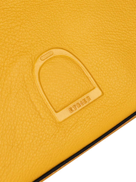 Shoulder Bag Balade Leather Etrier Yellow balade EBAL04 other view 2