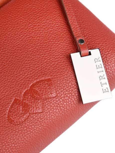 Shoulder Bag Ecuyer Leather Etrier Red ecuyer EECU04 other view 2