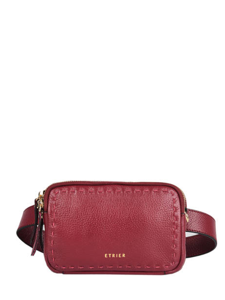 Leather Tradition Fanny Pack Etrier Red tradition EHER28